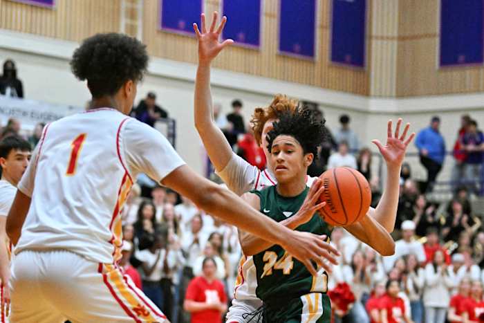 a Putnam North Eugene 5A Oregon boys basketball quarterfinal 2024 Leon Neuschwander 56